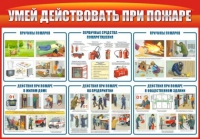 Стенд "Умей действовать при пожаре" - «globural.ru» - Новосибирск