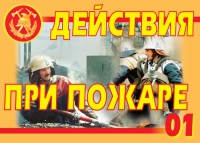 Комплект плакатов "Действия при пожаре" - «globural.ru» - Новосибирск