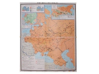 Учебная карта "Россия 1907-1914 гг." 1420*1100 мм (матовое, 2-стороннее лам.) - «globural.ru» - Новосибирск