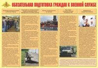 Плакат "Обязательная подготовка граждан к военной службе" - «globural.ru» - Новосибирск