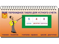 Перекидное табло для устного счета (ламинированное) - «globural.ru» - Новосибирск