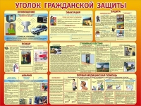 Стенд "Уголок гражданской защиты" - «globural.ru» - Новосибирск