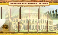Стенд "Подготовка к ЕГЭ и ОГЭ по истории вариант 2 ( 9 кармашков)" - «globural.ru» - Новосибирск