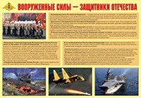 Плакат "Вооруженные Силы – защитники Отечества" - «globural.ru» - Новосибирск