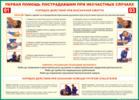 Таблица Порядок действий при внезапной смерти 1000*1400 винил - «globural.ru» - Новосибирск