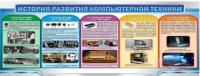 Стенд "История развития компьютерной техники" (вариант 2) - «globural.ru» - Новосибирск