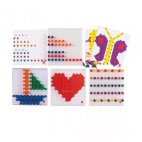 Мозаика Peg Board. Набор с прозрачными досками и картинками - «globural.ru» - Новосибирск