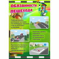 Стенд "Обязанности пешехода" - «globural.ru» - Новосибирск