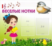 Стенд "Веселые нотки" - «globural.ru» - Новосибирск