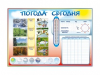 Стенд-уголок маркерный "Погода сегодня" - «globural.ru» - Новосибирск