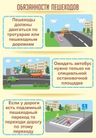 Стенд "Обязанности пешехода часть 2" - «globural.ru» - Новосибирск