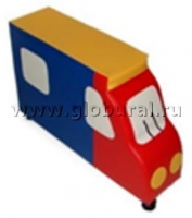 Напольная мягкая игрушка "Грузовик" каталка - «globural.ru» - Новосибирск
