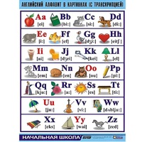 Таблица демонстрационная "Английский алфавит в картинках"(100x140) - «globural.ru» - Новосибирск