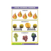 Таблица демонстрационная "Считаем, взвешиваем, сравниваем" (винил 70x100) - «globural.ru» - Новосибирск