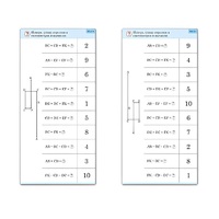 Комплект карточек (10) "Обучающий калейдоскоп. Сложение и вычитание в пределах 10" - «globural.ru» - Новосибирск