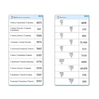 Комплект карточек (10) "Обучающий калейдоскоп. Сложение и вычитание в столбик" - «globural.ru» - Новосибирск