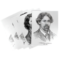 Комплект портретов отечественных и зарубежных художников  (22 штуки формат А3) - «globural.ru» - Новосибирск