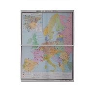 Учебная карта "Европа 1924-1939 гг" 1050*1420 мм (матовое, 2-стороннее лам.) - «globural.ru» - Новосибирск