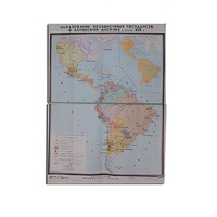 Учебная карта "Образование независимых государств в Латинской Америке" 1030*1420 мм (матовое, 2-стороннее лам.) - «globural.ru» - Новосибирск