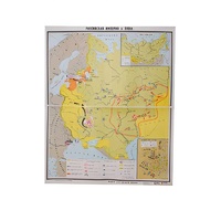 Учебная карта "Российская империя в 18 в." (матовое, 2-стороннее лам.) - «globural.ru» - Новосибирск