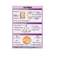 Таблица демонстрационная "Тела вращения" (винил 100х140) - «globural.ru» - Новосибирск