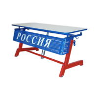 Стол ученический двухместный "Патриот-2п" на газовом лифте (р.гр. № 3-7 и наклоном столешницы ) - «globural.ru» - Новосибирск