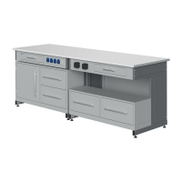 Стол лабораторный демонстрационный с электрическими розетками, автоматами аварийного отключения тока - «globural.ru» - Новосибирск