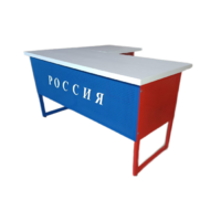 Стол преподавателя "Патриот" угловой с выкатной тумбой - «globural.ru» - Новосибирск