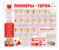 Тематический стенд "Пионеры-герои" - «globural.ru» - Новосибирск
