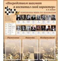 "Шахматы" тематический стенд - «globural.ru» - Новосибирск