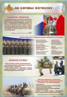 Стенд "На службе Отечеству" (вариант 1) - «globural.ru» - Новосибирск