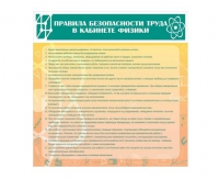 Стенд "Правила безопасности труда в кабинете физики" - «globural.ru» - Новосибирск