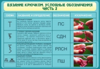 Стенд "Вязание крючком. Условные обозначения. Часть 2" - «globural.ru» - Новосибирск