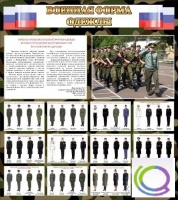 Стенд "Военная форма одежды (флаг РФ)" - «globural.ru» - Новосибирск