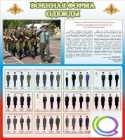 Стенд "Военная форма одежды (герб РФ)" - «globural.ru» - Новосибирск