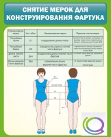Стенд "Снятие мерок для конструирования фартука" - «globural.ru» - Новосибирск