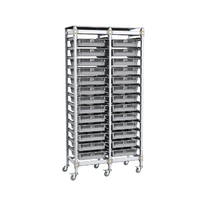 Стеллаж мобильный 2-х секционный для учебных наборов и цифровых лабораторных комплексов SenseDisc - «globural.ru» - Новосибирск