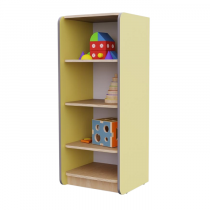 Открытый шкаф с полками из коллекции мебели «НЕГА» (цвет желтый) - «globural.ru» - Новосибирск