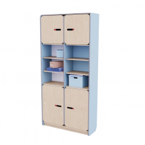 Рабочий стеллаж для воспитателя из коллекции «НЕГА» (цвет голубой) - «globural.ru» - Новосибирск