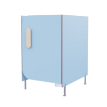 Гигиеническая кабинка из коллекции «НЕГА» (цвет голубой) - «globural.ru» - Новосибирск