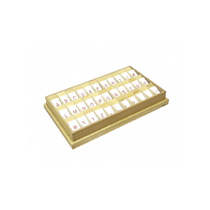 Английский алфавит на пластиковых табличках. Красный. Печатные буквы. 20/20 штук - «globural.ru» - Новосибирск