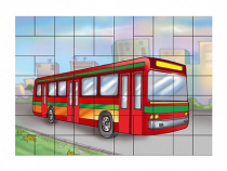 Магниты-пазлы "Автобус" - «globural.ru» - Новосибирск