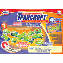 Магнитный конструктор Транспорт "Смешай и собери". Серия 1. Комплект на группу 3-5 лет. - «globural.ru» - Новосибирск