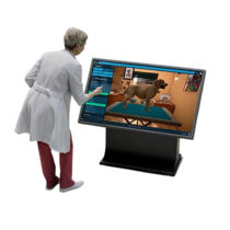 Виртуальный учебный комплекс «Процедурный тренажер ветеринарного врача». Комплектация интерактивный стол - «globural.ru» - Новосибирск