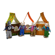 Набор шагающих кукол к сказке "Три поросенка" - «globural.ru» - Новосибирск