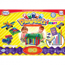 Развивающий конструктор "Плейстикс" Гигант. С дорожной сумкой. Комплект на группу - «globural.ru» - Новосибирск