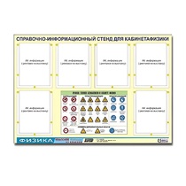 Стенд "Правила техники безопасности в кабинете физики" (80х110, 6 карманов) - «globural.ru» - Новосибирск