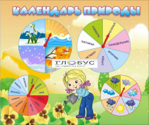Стенд "Календарь природы" (вариант 1) - «globural.ru» - Новосибирск