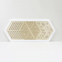 Декоративная тактильная панель - «Рельефные многоугольные формы» - «globural.ru» - Новосибирск