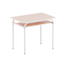 Стол компьютерный на металлокаркассе (бук/белый) - «globural.ru» - Новосибирск